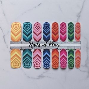 5 for $15 Nail Wraps- Beating Hearts